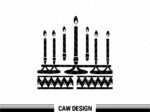 Mishumaa Saba Clipart, Kwanzaa SVG