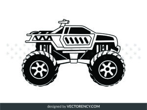 Monster Truck SVG HD, Monster Truck Vector