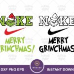 Nike Grinch SVG, Merry Grinchmas PNG EPS DXF