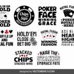 Poker SVG, Poker Quotes Design, Slogan Vector, T-Shirt