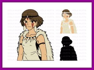 San Princess Mononoke SVG Layered