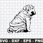 Shar Pei Puppy SVG