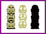 Spirited Away The Three Green Heads SVG