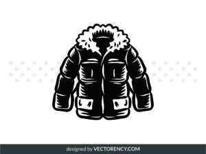 Winter Jacket Clipart SVG Image