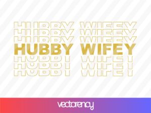 hubby wifey svg cricut t-shirt design