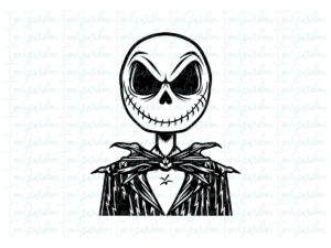 jack skellington mad face SVG