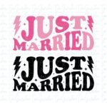 just married SVG Cricut T-Shirt Design PNG, EPS