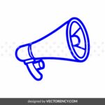 megaphone outline svg