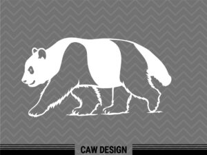 panda walking clipart, panda svg