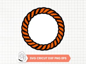 rope circle frame svg