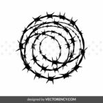 Barbed Wire Clipart SVG Vector