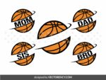 Basketball Family T-Shirt SVG, PNG, Vector