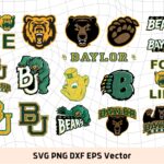 Baylor Bears SVG Files for Baylor University, NCAA Sports Football