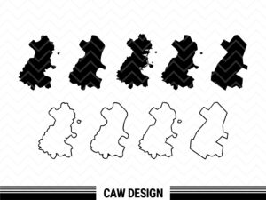 Dublin Map SVG, Outline Vector