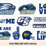 Georgia Southern Eagles SVG, NCAA Football Logo Vector