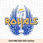 KC Royals Logo with Wings SVG