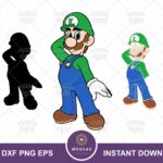 Luigi Face SVG PNG EPS