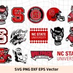 North Carolina State University Athletic SVG, NCAA Clipart