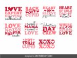 Retro Valentines SVG Bundle, Family, Fun Design, PNG, Vector