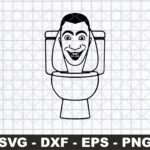 Skibidi Toilet SVG, Outline, Clipart file