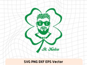 St. Kelce SVG, Clover Themed