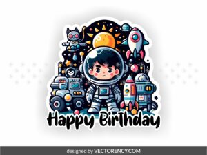 astronaut spaces cake topper png