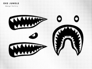 bape shark svg