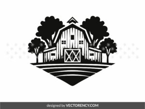 barn farm house vector, barn svg