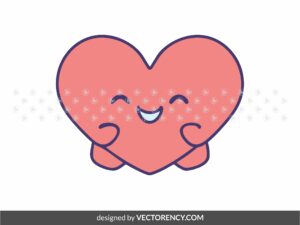 cute love heart svg, clipart, vector