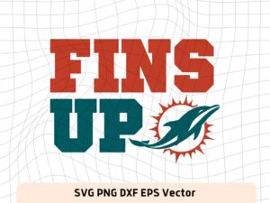 fins up miami svg