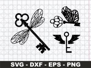 harry potter flying key svg