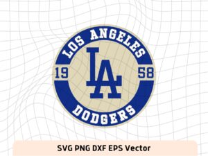 los angeles dodgers 1958 svg