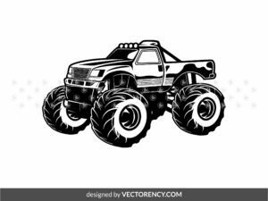 monster truck jam clipart svg file