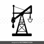 pumpjack clipart svg