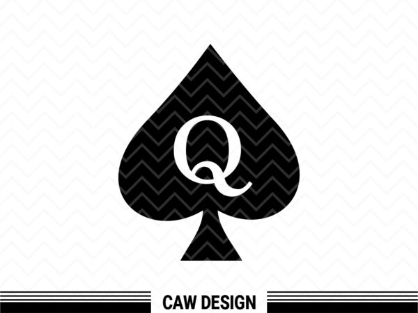 queen of spades svg