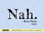 rosa parks svg, nah, clipart