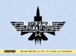 top gun maverick cake topper svg