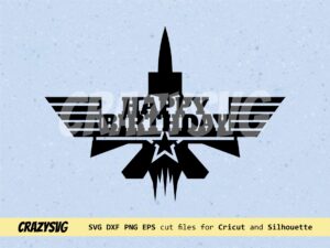 top gun maverick cake topper svg