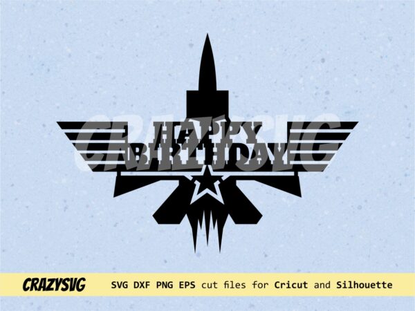 top gun maverick cake topper svg