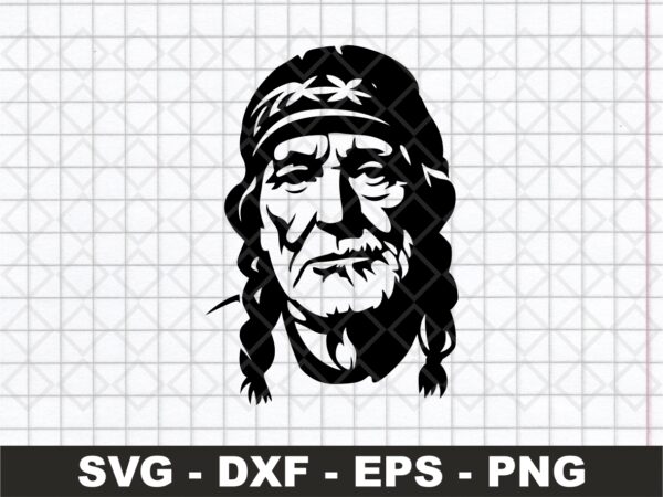 willie nelson svg cricut