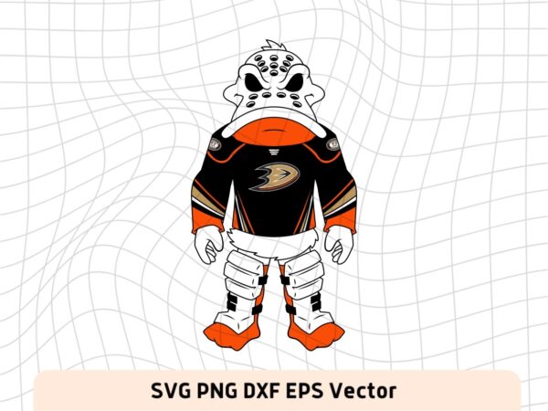 Anaheim Ducks Wild Wing Mascot SVG Vector