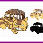 Catbus SVG, My Neighbor Totoro Clipart PNG, Download