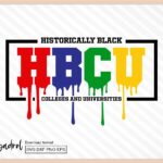 Historically Black College University HBCU Drip SVG PNG EPS DXF