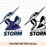 NRL Logo Melbourne Storm SVG, Vector, PNG, Rugby Logo Image