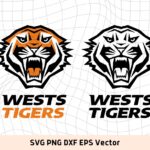 NRL Logo Wests Tigers SVG, Vector, PNG, Rugby Logo Image