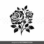 Rose Clipart Stencil