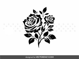 Rose Clipart Stencil