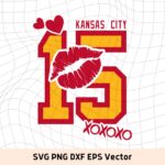 SVG Mahomes Kansas City Xoxoxo