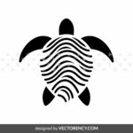 Sea Turtle Silhouette SVG Image