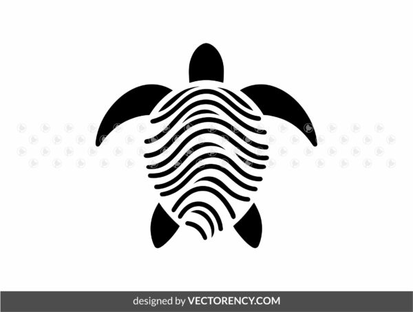 Sea Turtle Silhouette SVG Image